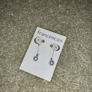 🎉 (5/$20) double-sided stud/pearl dangle earrings